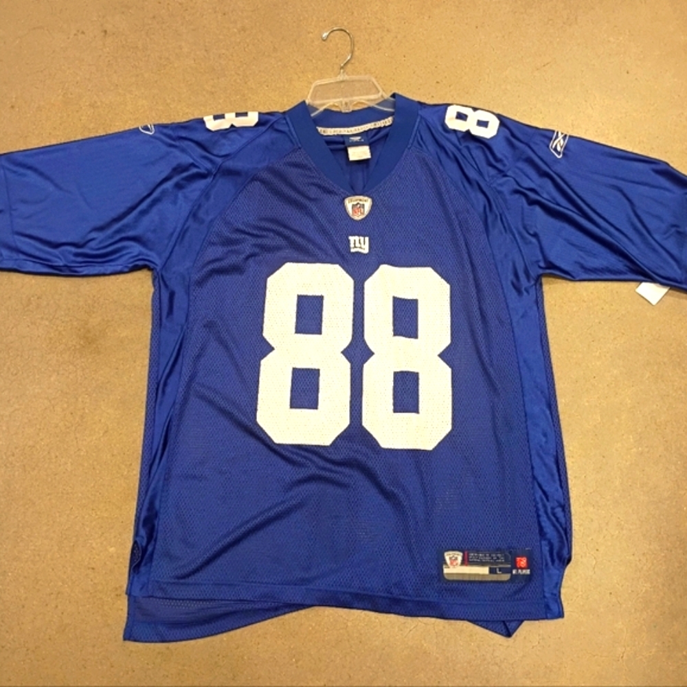 NICKS #88  NFL Onfield Navy and White Jersey